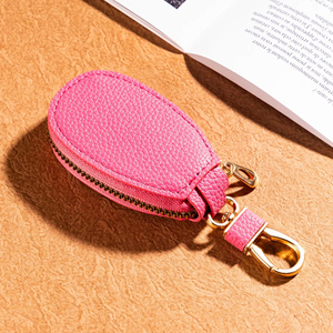 PU Leather Key Holder Minimalist Keychain Case <b>Wallet</b> Key Storage Case Key <b>Protector</b> Large-Capacity Multifunctional Storage Bag - Product Image 2