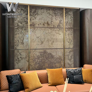 Paravents <span class=keywords><strong>de</strong></span> séparation <span class=keywords><strong>de</strong></span> pièce en acier inoxydable 304, design moderne robuste et personnalisé, pour hôtels, villas et restaurants - Product Image 1