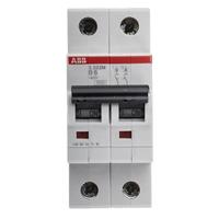 Disjoncteur miniature de type B System Pro M Compact S202m-b6, 2 pôles, capacité de coupure 10 kA, 6 A, 440 V CA, 2cds272001r0065