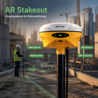 Récepteur GNSS RTK V300 HI TARGET à Prix d'Usine avec IMU et Visualisation de Repères, Station Mobile et Station de Base pour Levés Topographiques