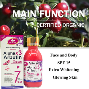 Huyết thanh Alpha Arbutin cho mặt và toàn thân 125ML SPF 15, trị mụn & tàn nhang, phục hồi da, làm trắng da - Product Image 4