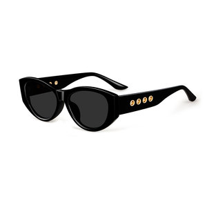 Occhiali da Sole Vintage Cat Eye Chunky Stile Anni '90 Y2K, Occhiali da Sole Retrò con <span class=keywords><strong>Logo</strong></span> Personalizzato OEM, Vendita all'Ingrosso UV400 - Product Image 5