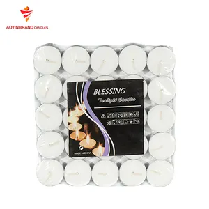 Tealight Candle 10g 12g Tealight Candles 25pcs Shrink Pack Tea Candle To Chile