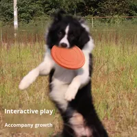 Ballon souple en TPR imprimé avec logo personnalisé, écologique, sportif, simple, classique, tendance, résistant aux morsures pour l'entraînement des chiens