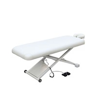Table de massage électrique professionnelle pliable et réglable avec cadre en acier inoxydable pour spa facial, salon et hôtel
