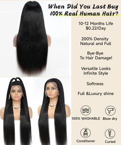 วิกผมหน้าผากลูกไม้ขนาด 30 นิ้ว 13x6 <span class=keywords><strong>ผม</strong></span>แท้ 100% <span class=keywords><strong>ผม</strong></span>บริสุทธิ์ สามารถทำ<span class=keywords><strong>ทรง</strong></span>ตรงได้ วิกผมแท้ ความหนาแน่น 200% วิกผมหน้าผากลูกไม้ HD - Product Image 2