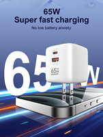 Cargador de Viaje GaN de Doble Puerto LDNIO Q2617, Precio de Fábrica, 65W, Salida 45W PD + 20W QC, Adaptador GaN Universal para Viajes