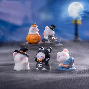 Micro paisaje Halloween fantasma calabaza oso resina pequeños adornos escritorio paisajismo decoración Mini accesorios transfronterizos - Product Image 2