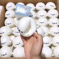 Jouet Squishy Personnalisé Grand Phoque à Rebond Lent, Doux et Lisse, Soulage l'Anxiété, Décoration de Bureau