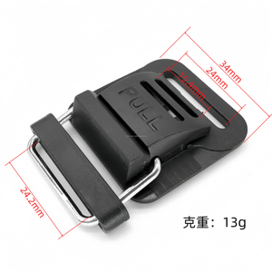 Nuevo Stock Vintage Nylon liberación rápida zapato fuerza hebilla imán de plástico hebilla mango de plástico hebilla magnética de liberación rápida para - Product Image 6