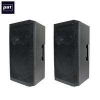 Haut-parleur stéréo actif en plastique de 15 pouces, 500W RMS, DSP, 2 voies, PA, TWS pour événements extérieurs avec entrée USB/carte SD sans fil