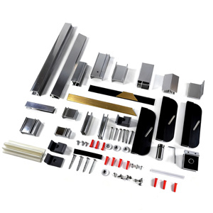 Porta Do Chuveiro Deslizante Direta Da Fábrica Retângulo Alumínio Emoldurado Vidro Temperado Porta Do Chuveiro perfis - Product Image 1