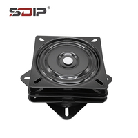Support de plateau tournant robuste de 6 pouces Plaque pivotante à 360 ° pour chaises de salle à manger Tabourets de cuisine Chambre à coucher Marine Métal moderne