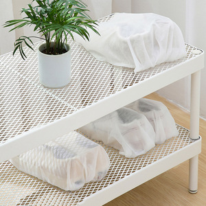 Sac de protection solaire pour baskets blanches, sac anti-poussière non tissé, housse de voyage pour chaussures, sac de rangement portable pour chaussures blanches. - Product Image 2