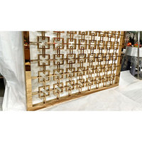 Paravent de table en acier inoxydable 304, modèle HL6-0000, style luxe léger, pour hall d'hôtel, villa, salle à manger, entrée