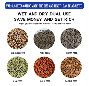 เครื่องอัดเม็ดอาหารสัตว์แบบสองระบบ (ไฟฟ้าและน้ำมันเบนซิน) กำลังการผลิตสูง อุปกรณ์แปรรูปอาหารสัตว์ปีกและปศุสัตว์ - Product Image 5