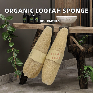 Balle de loofah grande taille, exfoliante pour la douche et le bain, éponge corporelle en luffa entièrement naturelle, découpe sur mesure, tranches d'éponge loofah - Product Image 2