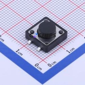 K2-1103SP-E4SW-04 Tactile Switch SMD-4P,12x12mm Switch 2.5N Vertical Mount 12mm 12mm - Product Image 1