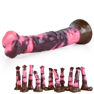 NNSX Fantasy Horse Dildo Long Realistic Animal Cock Knot Dildo Horse Penis Silicone Anal <b>Toy</b> Suction Cup Butt Plug <b>for</b> Women <b>Men</b> - Product Image 1