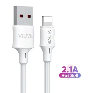 VIDVIEハイグレード2.1A1m 3ftPVC充電データケーブルiPhone用急速充電USBリンティングライン
