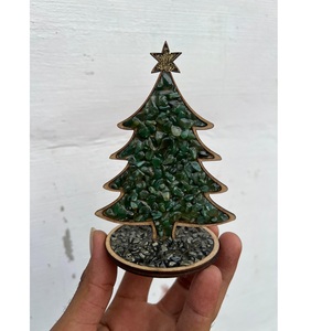 Natural Pine Wood Christmas <b>Ornament</b> Modern Handcrafted Eco-Friendly Wall Mount Holiday Gift for Home Decor Family Winter - Product Image 5