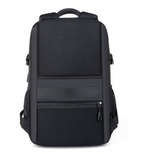 OEM 15.6 Inch Black Laptop <b>Backpack</b> Waterpoof Nylon Multi Pocket Daypack Low Moq Customer logo <b>Anti</b> <b>Theft</b> <b>Backpack</b> with Usb - Product Image 4