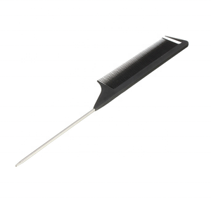 Peigne à queue de rat en fibre de carbone jetable pour hôtel de voyage, peigne à cheveux bon marché, rose vif - Product Image 5
