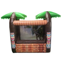 Tente de plage Pop up, pub, club, stand, tente gonflable, bar tiki tropical pour les vacances d'été, fête, boisson