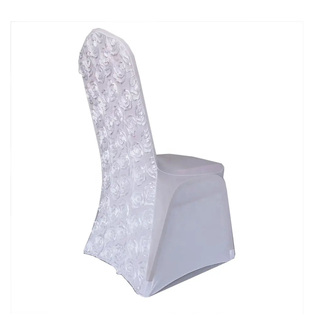 Abnehmbare Stretch Spandex Rosette Stuhl hussen für die Hochzeit