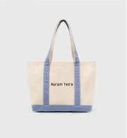 Bolsa de Lona Reforzada Estructurada, con Logotipo Bordado ODM, Bolsillo Interior con Cremallera, Resistente, para Ferias Comerciales, Proveedor al por Mayor