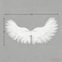 Ailes d'ange en plumes faites à la main, accessoire pour arrangement floral, cadeau romantique 520, accessoire de décoration pour fête, vacances, photos