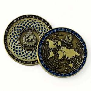 Médaille commémorative personnalisée en alliage de zinc plaqué avec logo 2D 3D estampé en émail souple - Product Image 4