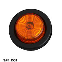 Feu de gabarit et de positionnement LED rond de 2 pouces pour camion et remorque, conforme aux normes DOT/FMVSS108/SAE