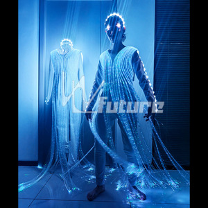 Producción de material de fibra óptica, tutú de Ballet LED, puesta en escena, falda de medusas, grupo de actuación de danza luminosa - Product Image 4