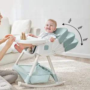 5 In 1 rote Farbe Soft Baby Balancerocking Bouncer Fütterung Food Chair Schaukel stuhl mit verstellbarem