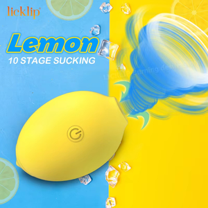 Vibrador Femenino Inalámbrico con Forma <span class=keywords><strong>de</strong></span> Limón, Estimulador y Lamedor <span class=keywords><strong>de</strong></span> Clítoris, Potente Masajeador Clitoral para Mujeres, Superventas - Product Image 3