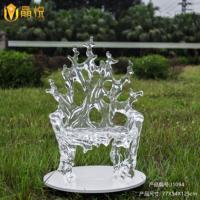 JingYue Maßgefertigter Transparenter Luxus-Acrylstuhl, Langlebig, Umweltfreundlich, Handgefertigt, Elegantes Möbelstück für Gewerbeflächen und Hotels