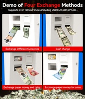 Distributeur de billets BTC personnalisé USW, kiosque de change multi-devises sur pied, logiciel de gestion des taux de change ATM