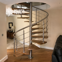 Escalier en colimaçon esthétique de qualité supérieure pour résidence, devis rapide, solution personnalisée