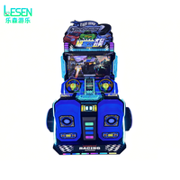 Simulateur de jeu de course à double vitesse à monnayeur, équipement de divertissement pour parcs d'enfants et salles d'arcade intérieures