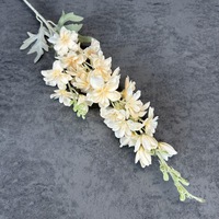 2 fourches 85cm Floqué Grand Delphinium Fleurs Artificielles Route De Mariage Leading Faux Arrangement De Fleurs Décorations De Fête À La Maison