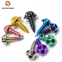 TITST baut Titanium, kepala sekrup Torx untuk sepeda motor mobil, baut Titanium M4x15 20mm M5x15 17 20mm M6x15mm