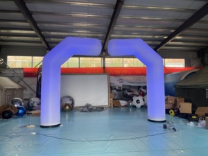 Gapura Inflatable Oxford Tahan Lama untuk Masuk dan Keluar, Dilengkapi Banner Sponsor untuk Iklan, Cocok untuk Start Finish Lomba Marathon - Product Image 4