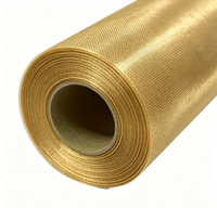 Tissu métallique en cuivre, laiton et bronze phosphoreux de 0,4 mm à mailles carrées pour applications de filtration et de blindage CEM
