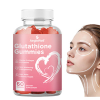 OEM AegleWell Glutathion Gummy Supplement, verrijkt met foliumzuur en vitamine B12, ter ondersteuning van algemene schoonheid en welzijn.