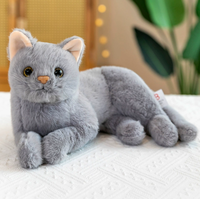 Mignon Produit Vente Chaude Jouet Décoratif En Peluche Personnage De Dessin Animé Personnalisable Animal Prone Position Chat Jouets En Peluche