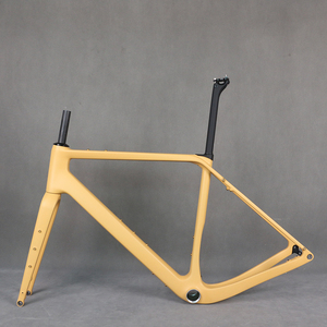 Carbon <b>Frame</b> Disc Gravel Bike Full Hidden Cable Part Carbon Fiber T1000 T47 Tire 700X50C PT155C GR048 - Product Image 1