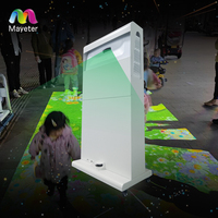 Système de projection interactive sur sol en métal portable, affichage publicitaire 3D, projecteur de sol mobile avec plus de 80 jeux