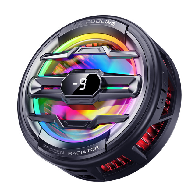 AI Intelligent 4-Gear Refrigeration Magnetic Mobile Phone Radiator 6 Lighting Effects New Gaming Phone Accessories Temperature