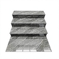 Carreaux d'escalier en porcelaine marbrée, carrelage de sol en porcelaine polie